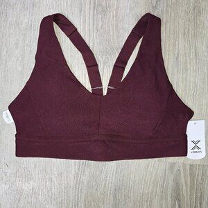Xersion Women's Train Port Wine Removable Bra Cups. large